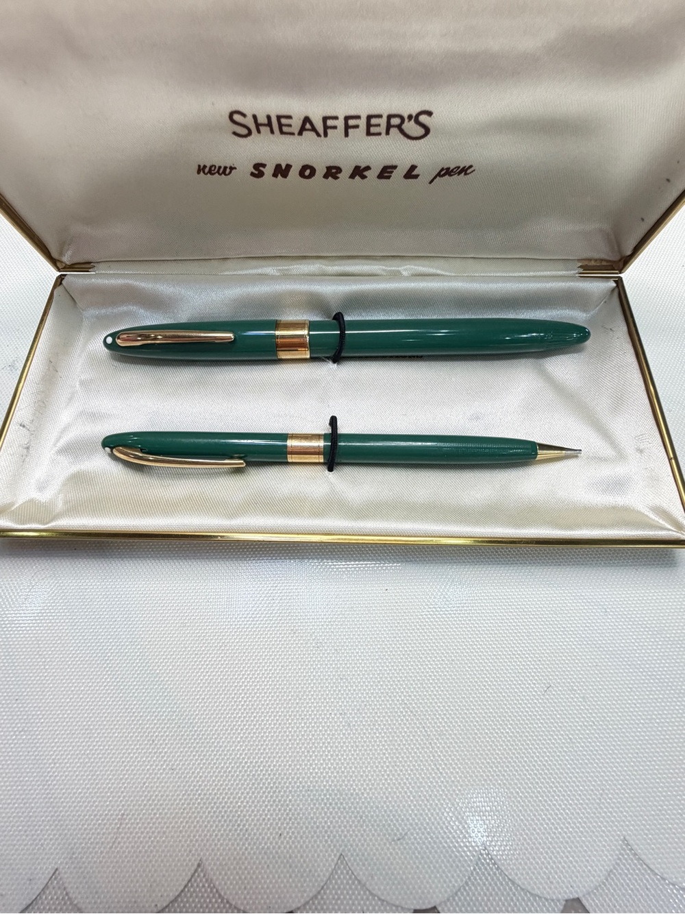 Sheaffer’s Snorkel Pen and Pencil Set, Vintage